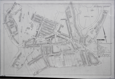 853525 Plattegrond van een deel van de stad Utrecht (het gebied tussen de Maliesingel/ Maliebaan/ Beukstraat/ ...